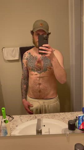 Just a little tease for you. Who wants to see me pull it out?