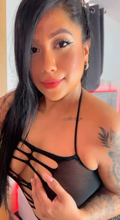 ebony interracial public pussy tits gif