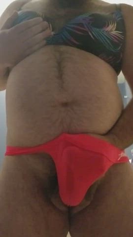 big dick bra chubby close up crossdressing cumshot hairy cock panties step-daughter