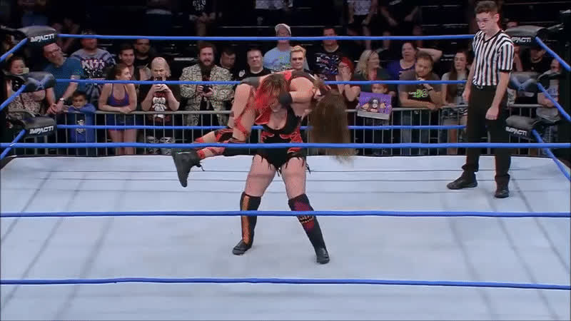 blonde brunette redhead white girl wrestling gif