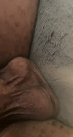 bbc balls big balls male masturbation solo gif