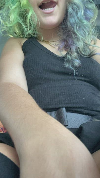Boobs Bouncing Goth gif
