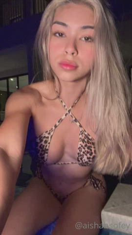 Bikini GIF by satin_panty_lover666
