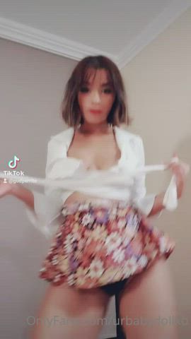 boobs bouncing tits dancing indian short hair tiktok tits titty drop gif