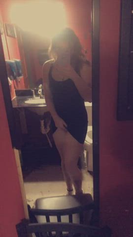 [F]Who needs panties on a night out? Definitely not me!;)