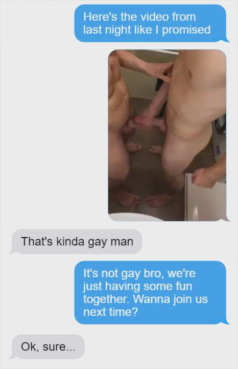 Convincing your straight friend