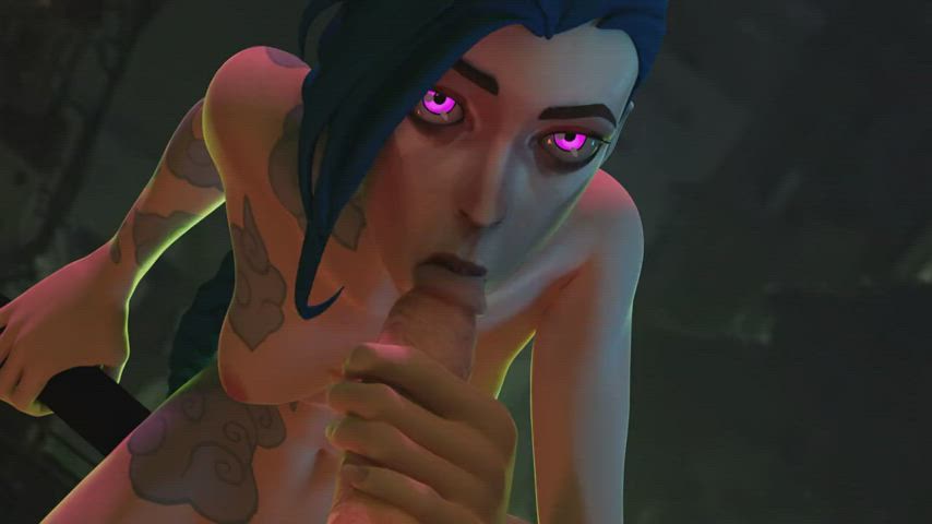 3D Animation Blowjob gif