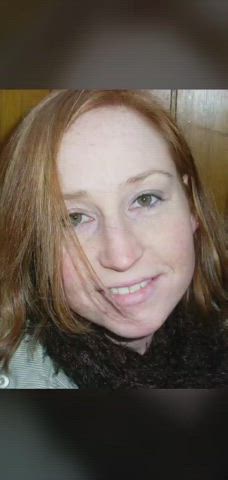 Big Nipples Big Tits Cheating Hotwife Redhead White Girl Wife gif