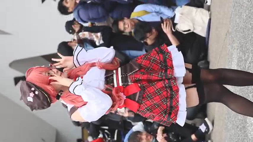 asian cosplay cute japanese smile gif