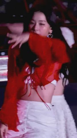 Celebrity Korean Underboob gif