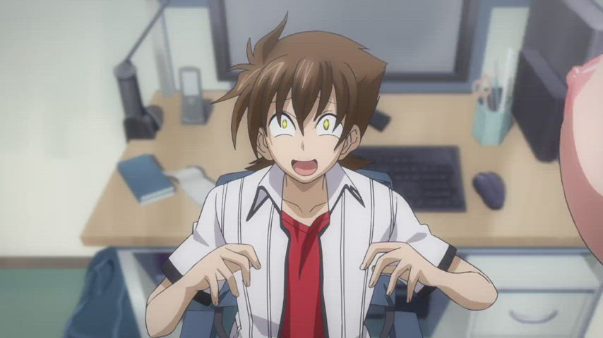animation anime big tits boobs ecchi huge tits gif