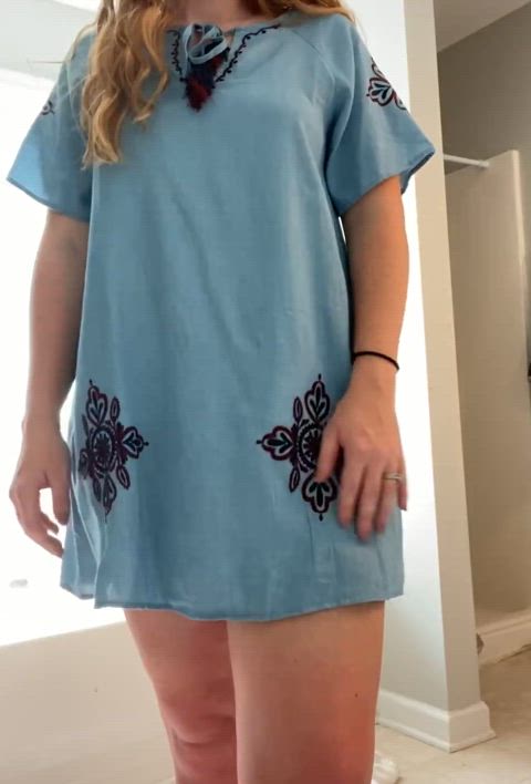 Oh no I hope my dress isn’t too short..