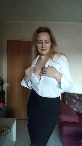 babe heels secretary tease gif