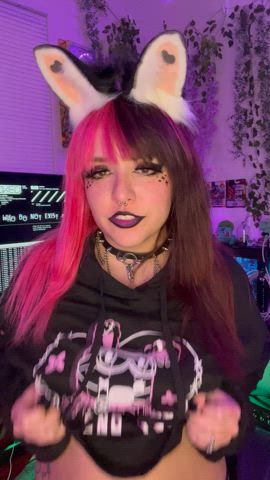 ahegao big tits nipple piercing onlyfans teen tits tongue fetish gif