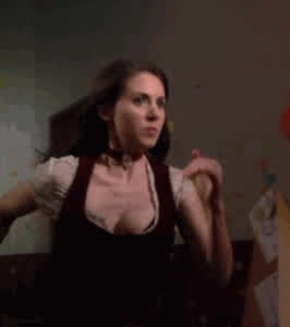 Alison Brie. Running