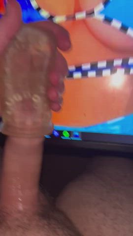 big dick celebrity cock milking fleshlight tribute gif