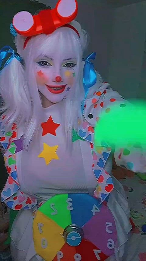 clown girl cute thick gif