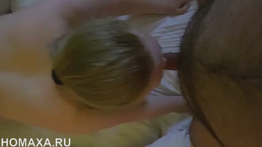 Amateur Big Ass Blonde Blowjob Doggystyle Homemade Russian Sex Threesome gif