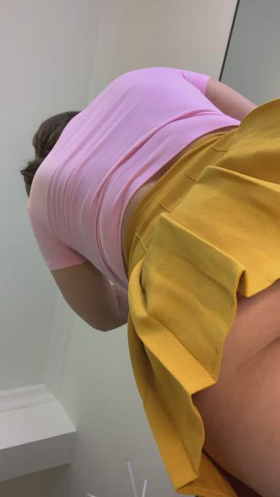 Wanna take a peek under my skirt