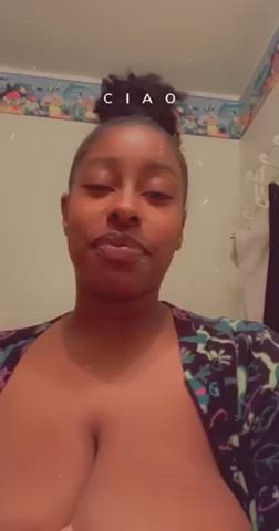 big tits ebony homemade natural tits onlyfans solo tits gif