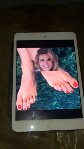 cum on feet cumshot feet fetish gif