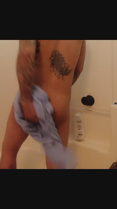 AMWF Asian Cock Shower White Girl gif