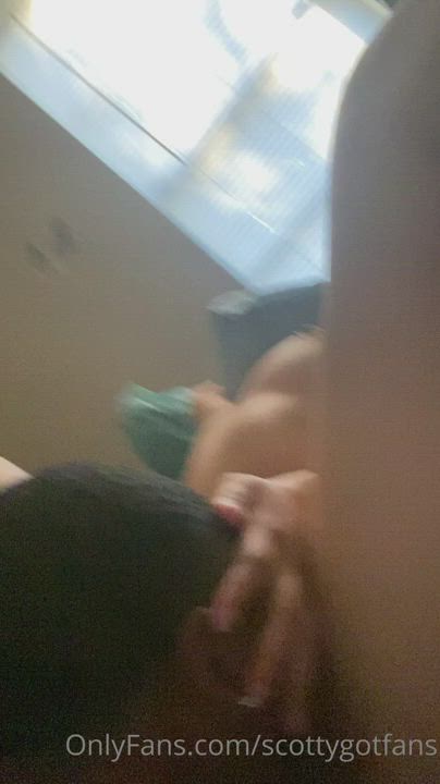 Amateur Interracial POV Pussy Eating gif