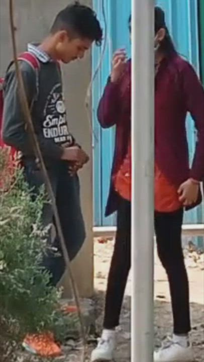 Unseen Delhi Couple Enjoyin/Fcuking OutDoor Before Going Studying [ A Must Watch