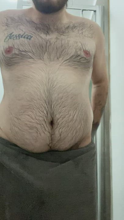 Big Dick Shower Towel gif