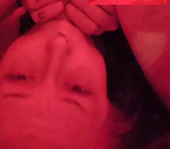 Don't I make such cute faces while I cum AND choke on cock at the same time🤭