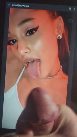 ariana grande cock cum cumshot teen tribute gif