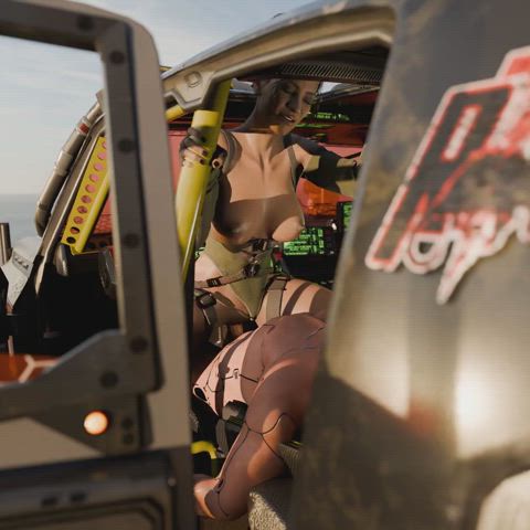 3d animation brown eyes cowgirl eye contact moaning natural tits pov riding r/fuckoutdoors