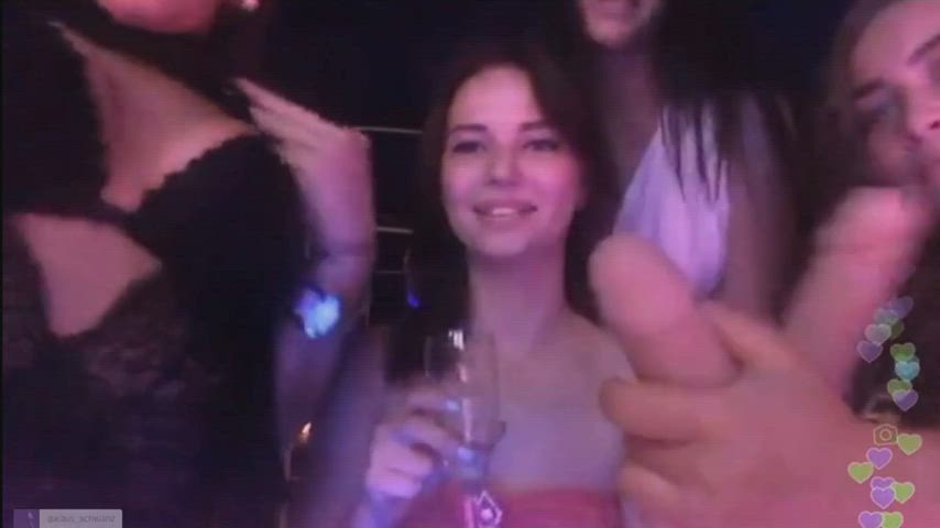 Four girls drinking and flashing boobs + full video in the comments