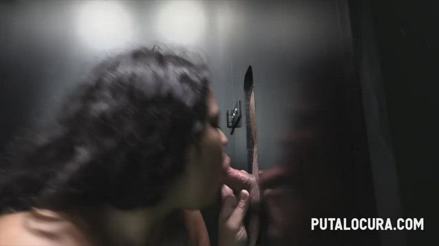 blowjob glory hole ruined orgasm gif