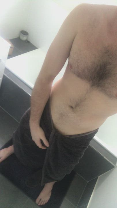 Cock Shower Towel gif