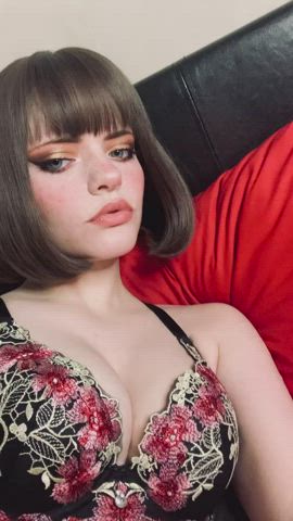 bra long tongue tongue fetish gif