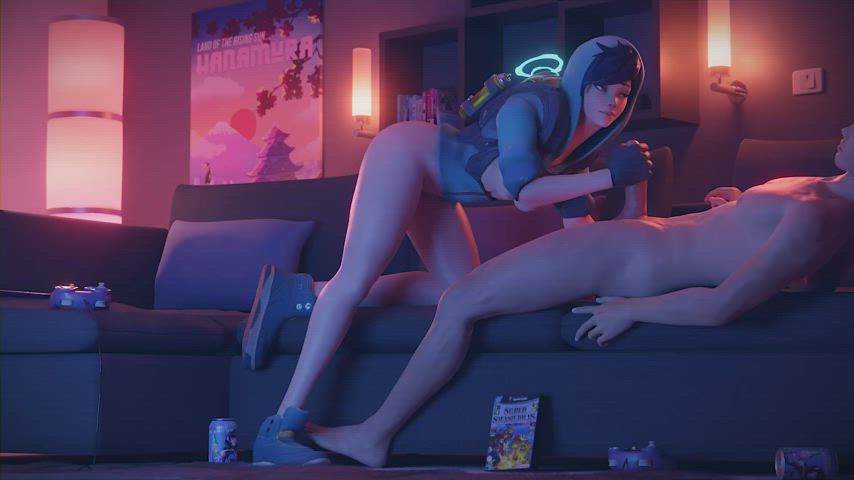 3d animation handjob overwatch riding sfm sucking gif