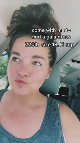 Busty Cleavage Dress gif