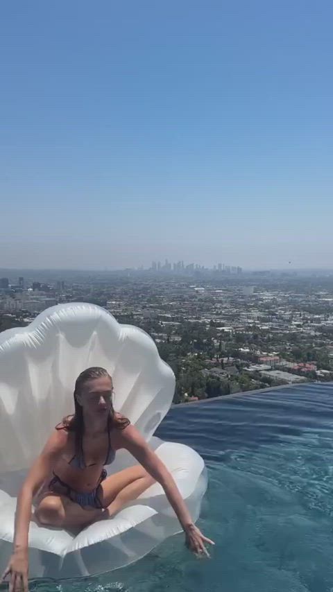 ass big ass bikini blonde dirty blonde micro bikini pool swimming pool thong bikinis