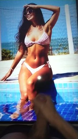 Big Tits Bikini Cock Tribbing Tribute gif