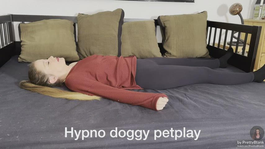 I turned my slave to a horny bitch. Some sexy, fun hypno pet play