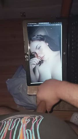 big tits cum cumshot facial tribute gif