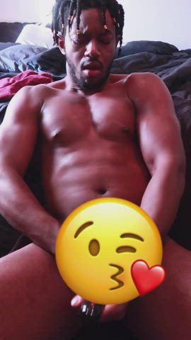 amateur bbc big dick foreskin male masturbation masturbating onlyfans solo spit gif