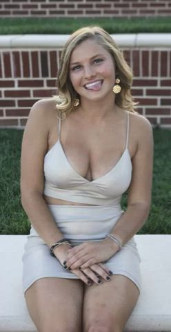 Big Tits Boobs Dress Naked See Through Clothing Skirt Smile Tits Top gif