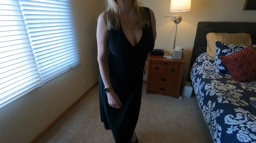 big tits blonde milf natural tits gif