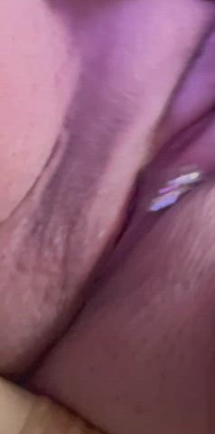 Fat pussy cum spread