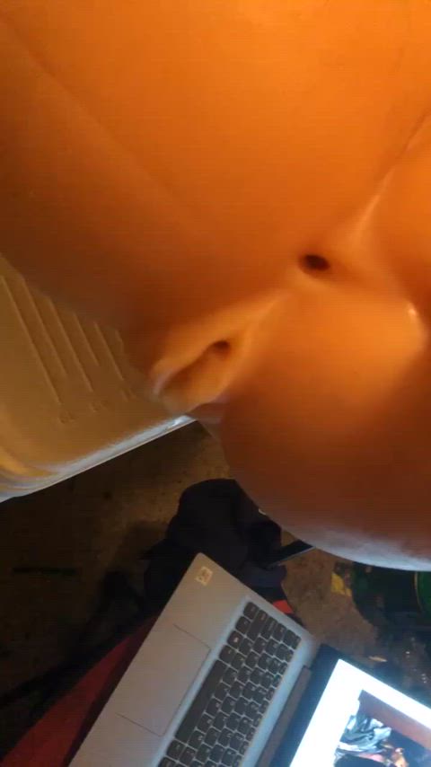 masturbating cock solo jerk off handjob sex toy gif