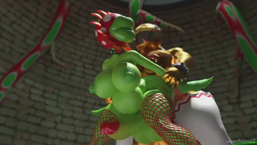 animation rule34 big tits big dick big ass futanari standing doggy creampie cumshot