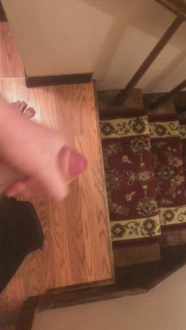 Got high and came on the carpet on the stairs