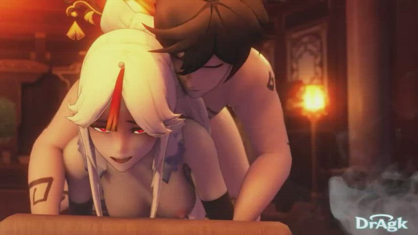 Ningguang relax (DragK) [genshin impact]